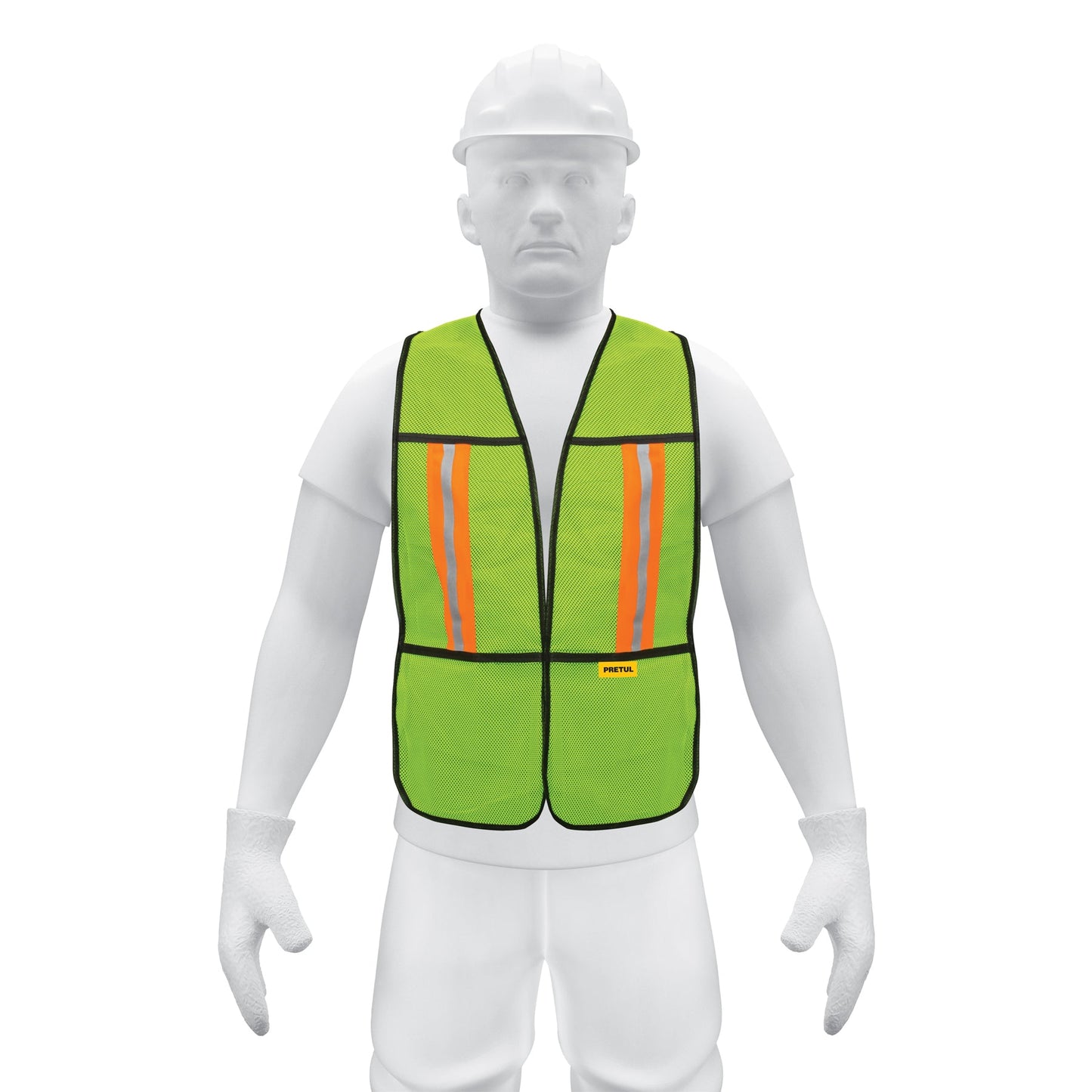 Chaleco de seguridad con cintas reflejantes, verde, Pretul | CHS-200V | 21026