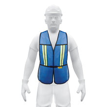 Chaleco de seguridad con cintas reflejantes, azul, Pretul | CHS-200A | 21027