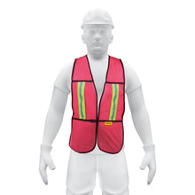 Chaleco de seguridad con cintas reflejantes, rojo, Pretul | CHS-200R | 21028