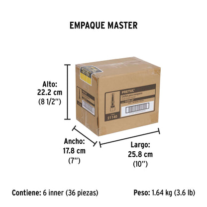 Chiflón 4' de plástico para manguera, Pretul | CHMA-4P | 21140