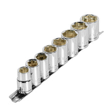 Juego de 8 dados cuadro 1/2' mm, Pretul | JD-1/2X9MM-P | 21176