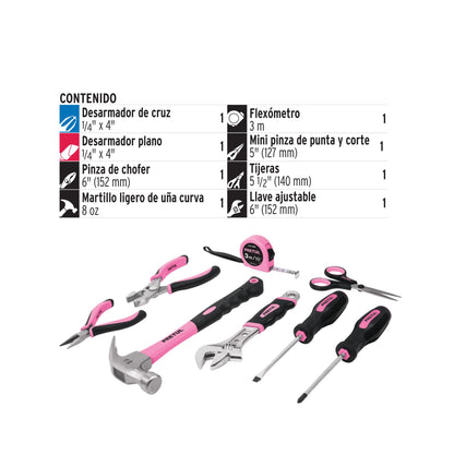 Juego de 8 herramientas caseras para dama, Pretul | SET-MA8 | 21251