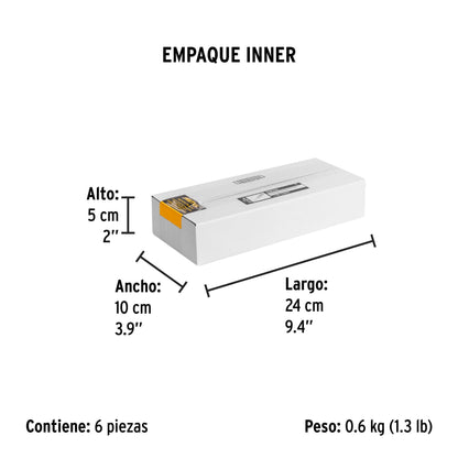 Desarmador de cruz 1/4 x 4' mango de PVC, Pretul | DP-1/4X4TP | 21474