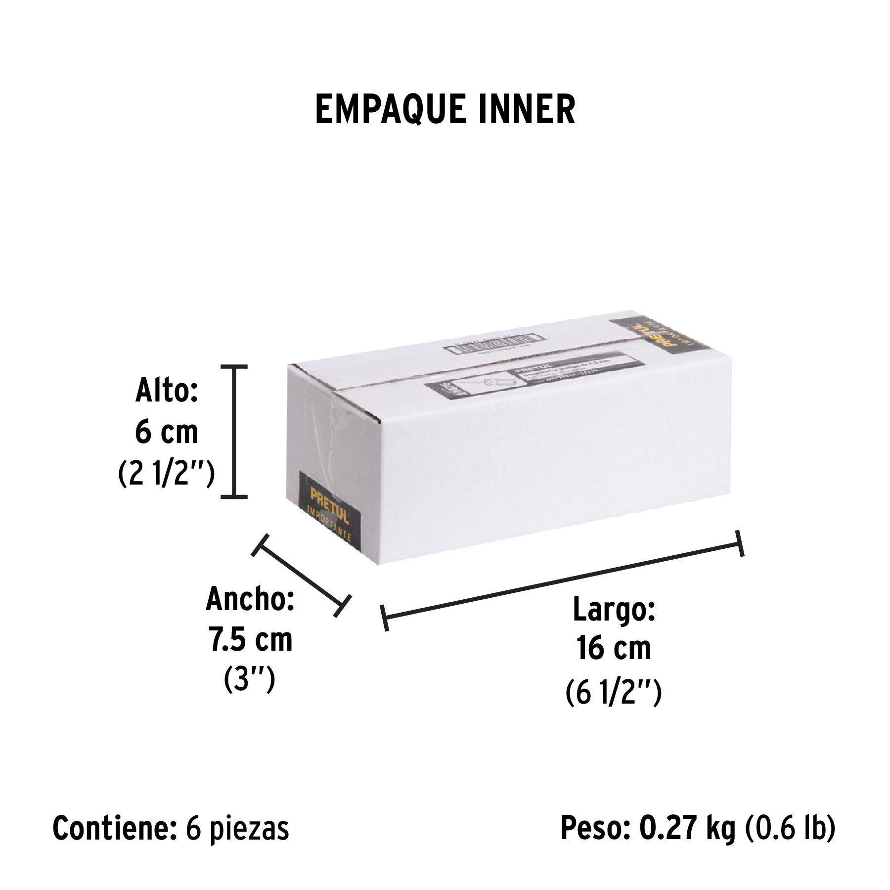 Desarmador de cruz 1/4 x 1-1/2' mango de PVC, Pretul | DP-1/4X1-1/2TP | 21476