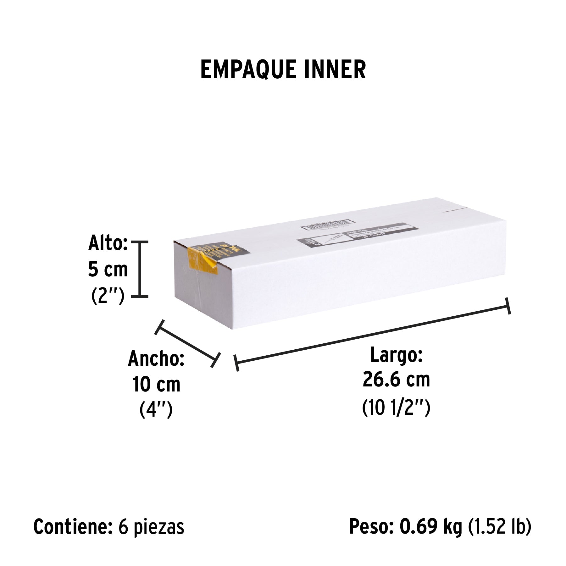 Desarmador de cruz 1/4 x 6' mango de PVC, Pretul | DP-1/4X6TP | 21477
