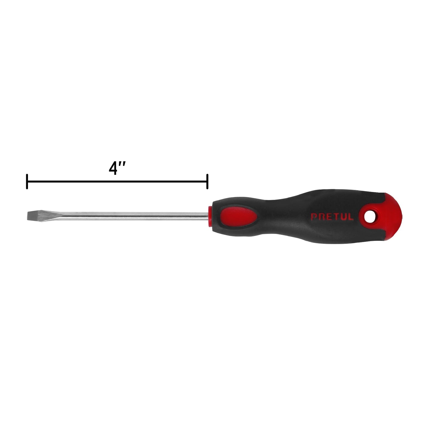Desarmador plano 3/16 x 4' mango Comfort Grip, Pretul | DR-3/16X4BP | 21480
