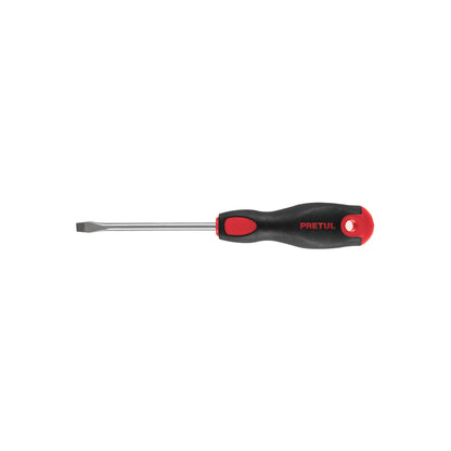 Desarmador plano 1/4' x 4'mango Comfort Grip, Pretul | DR-1/4X4BP | 21481