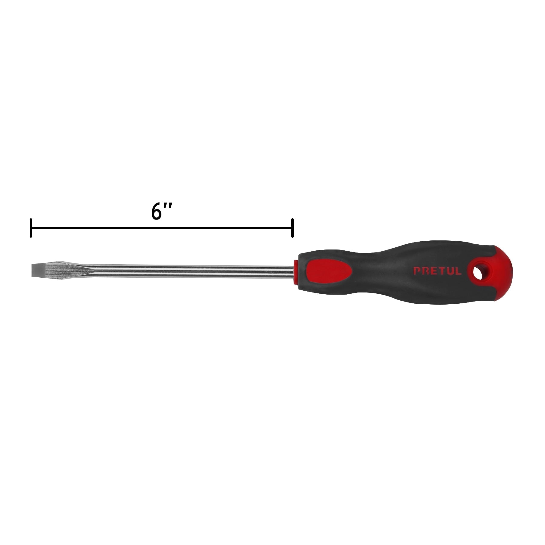 Desarmador plano 5/16' x 6' mango Comfort Grip, Pretul | DR-5/16X6BP | 21485
