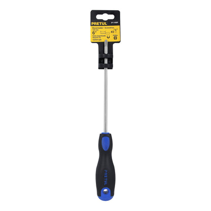 Desarmador de cruz 1/4' x 6' mango Comfort Grip, Pretul | DP-1/4X6BP | 21499