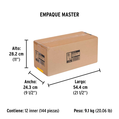 Brocha uso general de 3' con mango de plástico, Pretul | BRP-3 | 21528