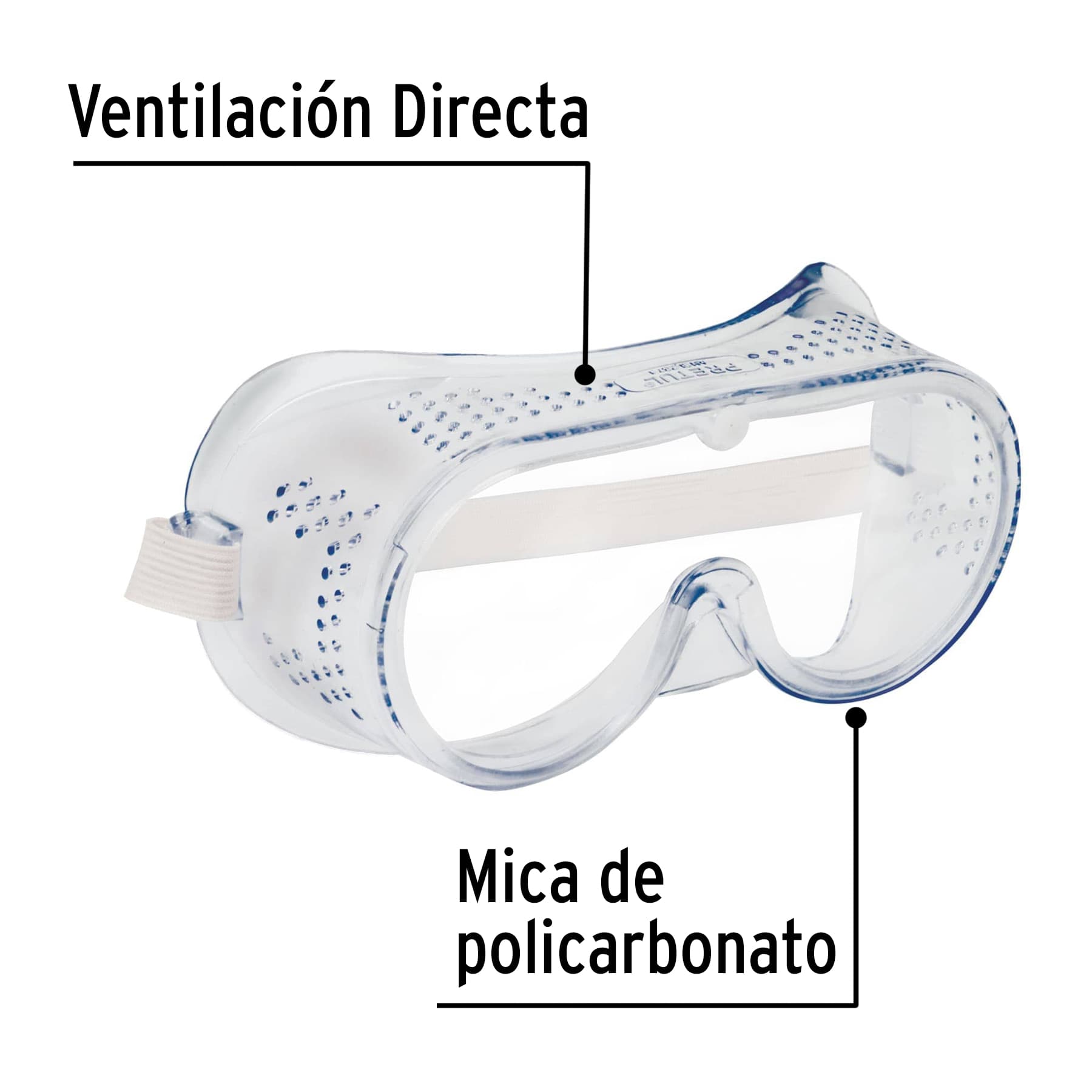 Goggles de seguridad con ventilación directa, Pretul | GOT-P | 21538