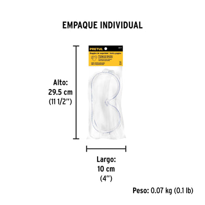 Goggles de seguridad con ventilación directa, Pretul | GOT-P | 21538