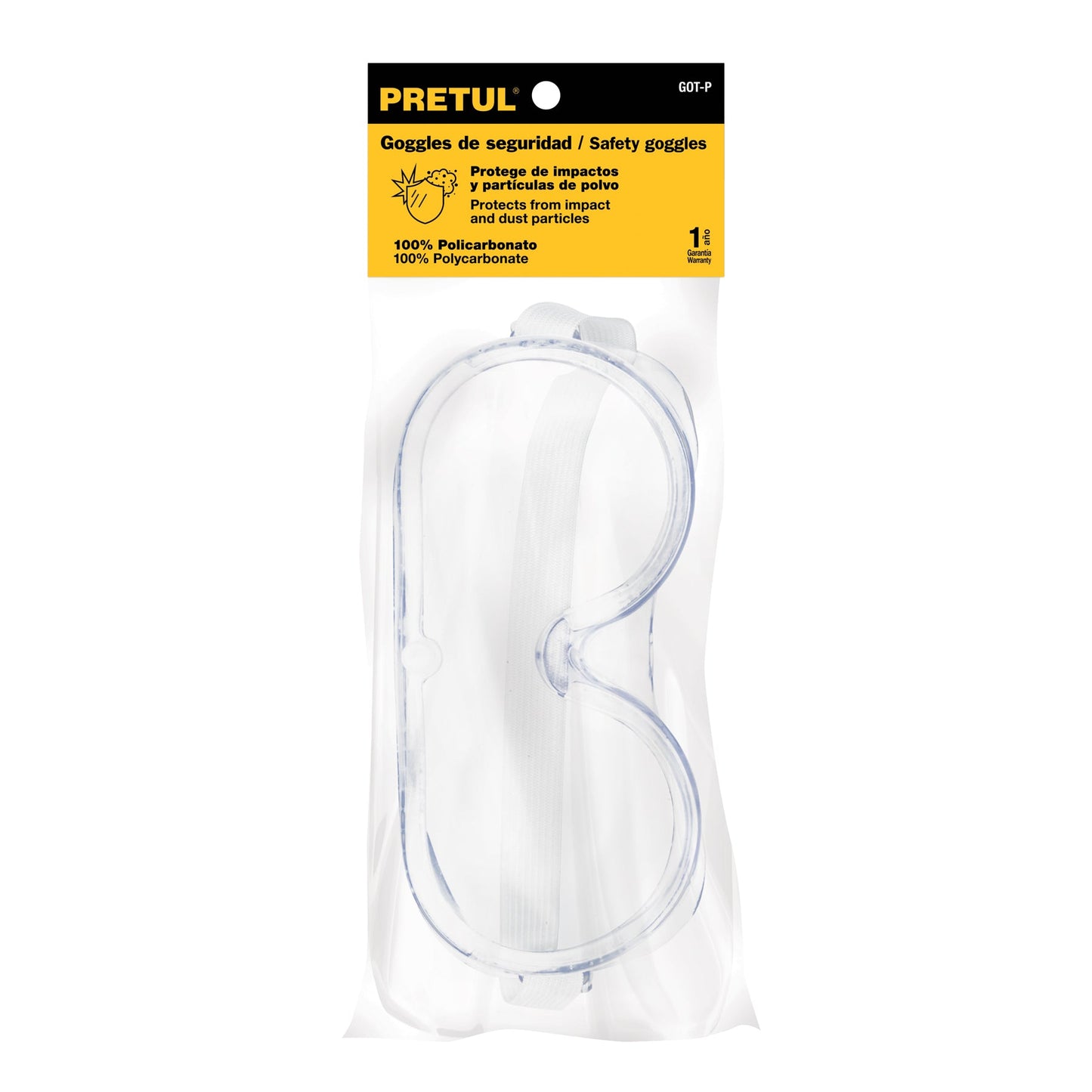 Goggles de seguridad con ventilación directa, Pretul | GOT-P | 21538