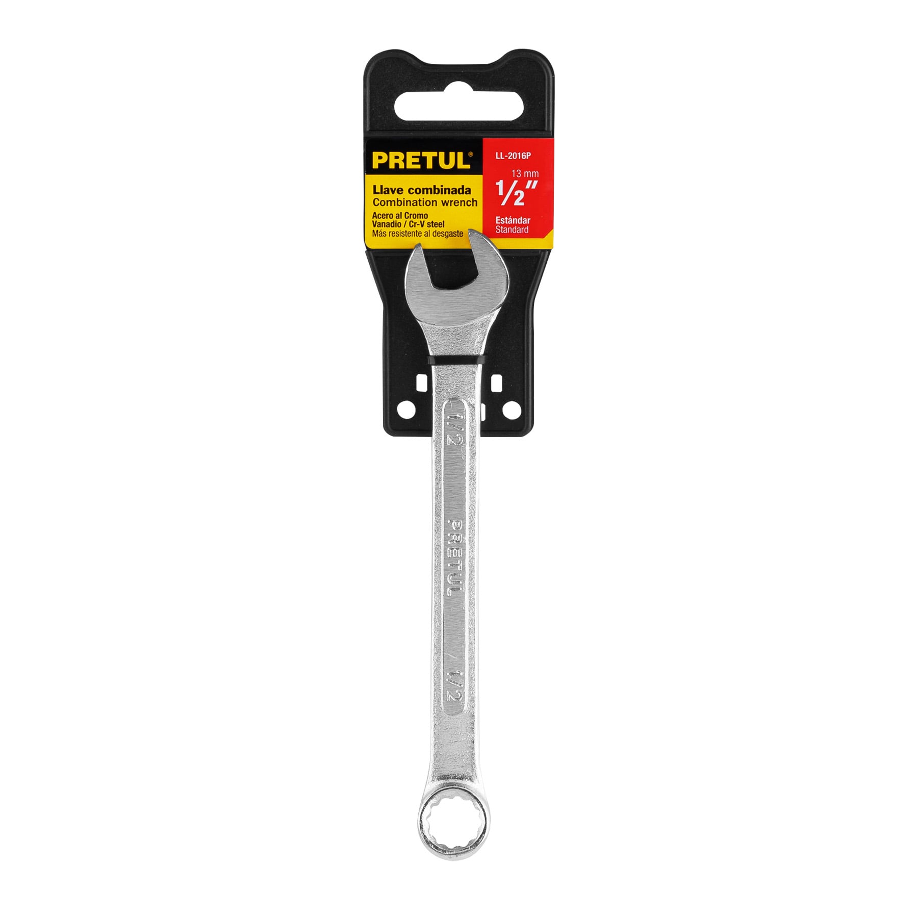 Llave combinada 1/2' x 170 mm de largo, Pretul | LL-2016P | 21884