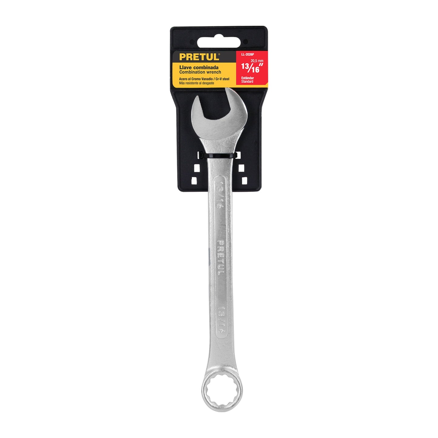 Llave combinada 13/16' x 250 mm de largo, Pretul | LL-2026P | 21889
