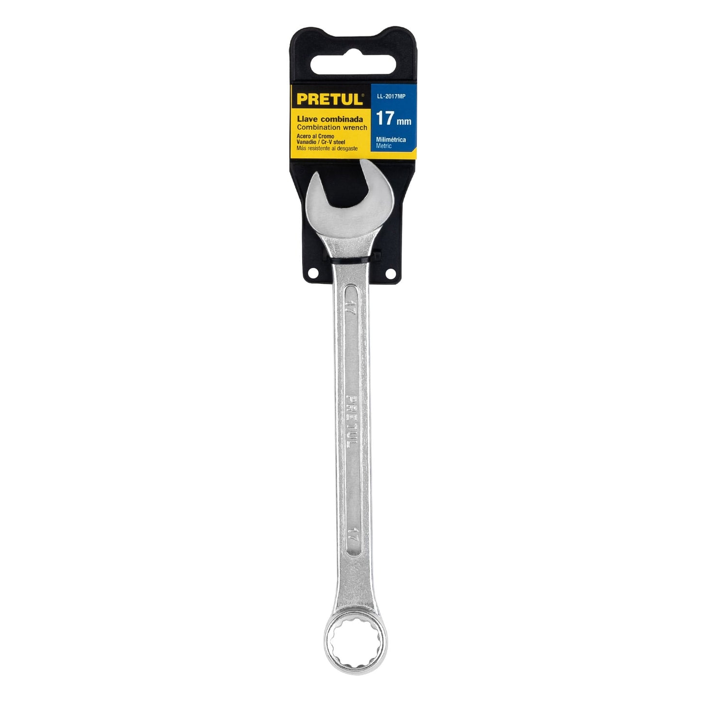 Llave combinada 17 mm x 210 mm de largo, Pretul | LL-2017MP | 21911