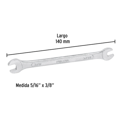 Llave española, 5/16 x 3/8' x 140 mm de largo, PRETUL | LL-3020P | 21951