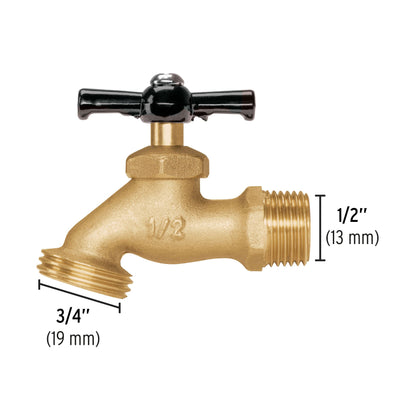 Llave p/manguera, de latón, 100g, 1/2', granel, PRETUL | LL-JAR-P | 22146