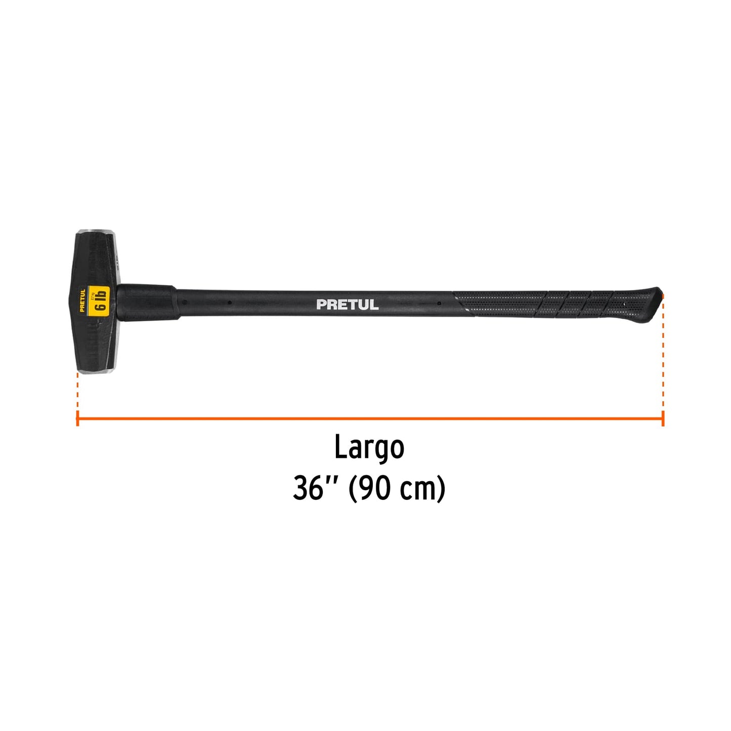 Marro tipo Nevada 6 lbs. mango 36', Pretul | MD-6MP | 22203