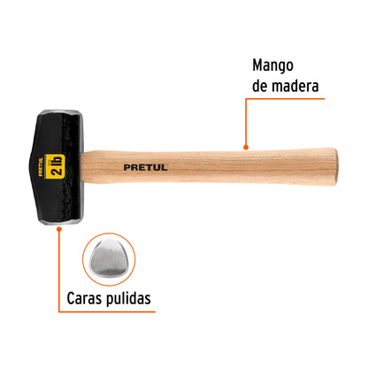 Marro tipo Nevada 2 lbs. mango 10-3/4', Pretul | DHT-2P | 22215