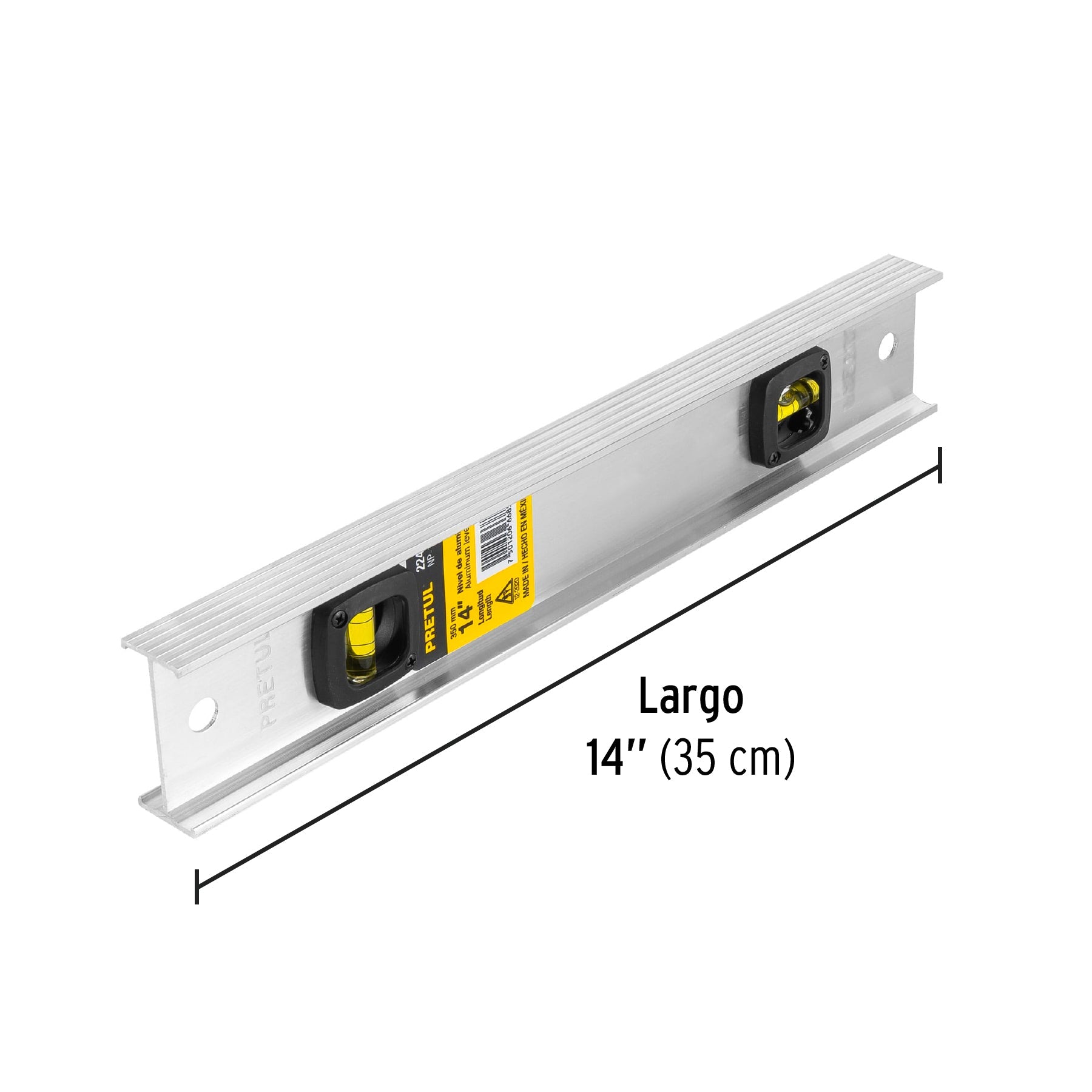 Nivel de 14' con cuerpo de aluminio, Pretul | NP-14P | 22456