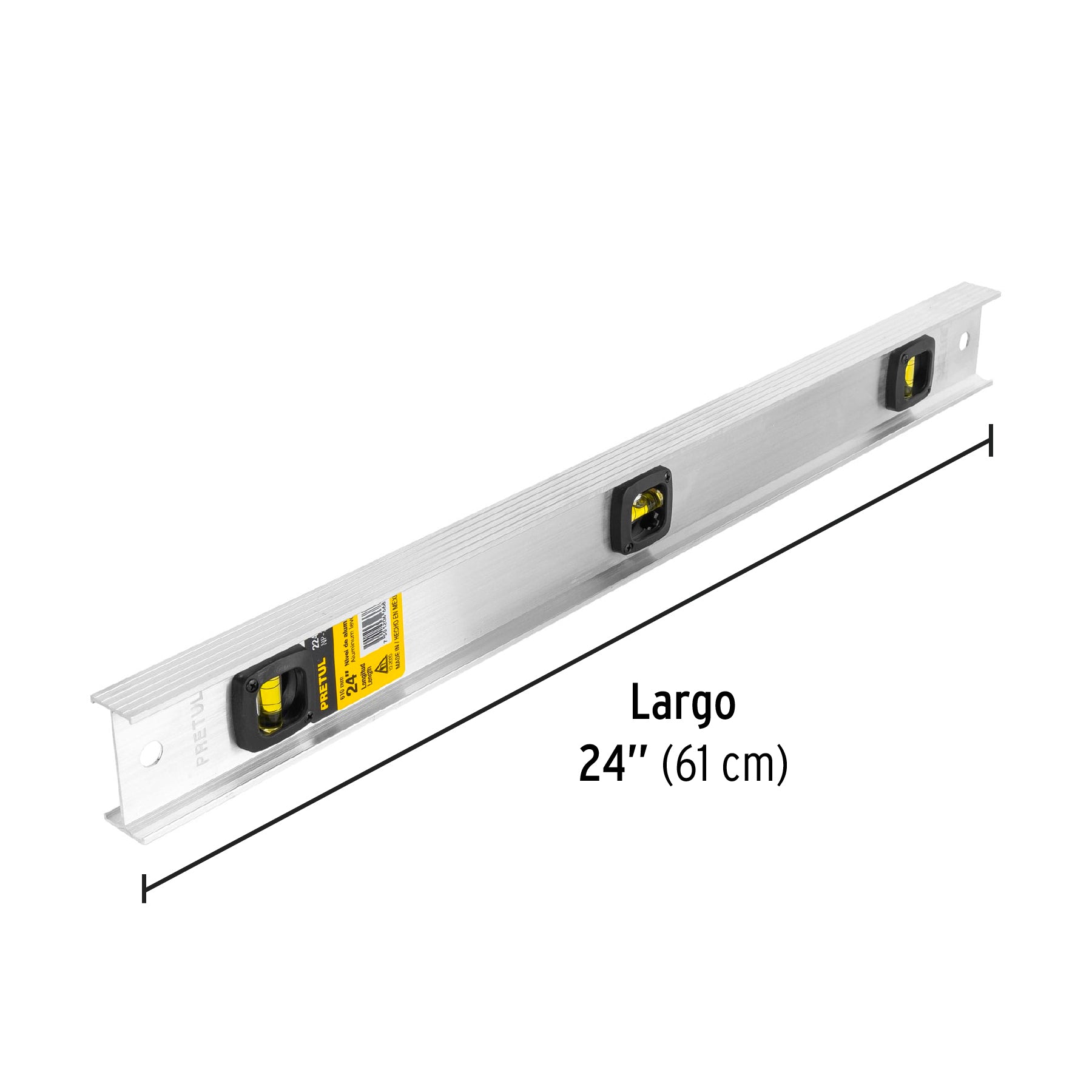 Nivel de 24' con cuerpo de aluminio, Pretul | NP-24P | 22460