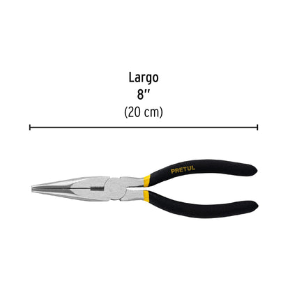 Pinza de punta y corte 8' mango de PVC, Pretul | PPC-8P | 22627
