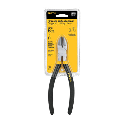 Pinza de corte diagonal 8' mango de PVC, Pretul | PCD-8P | 22639