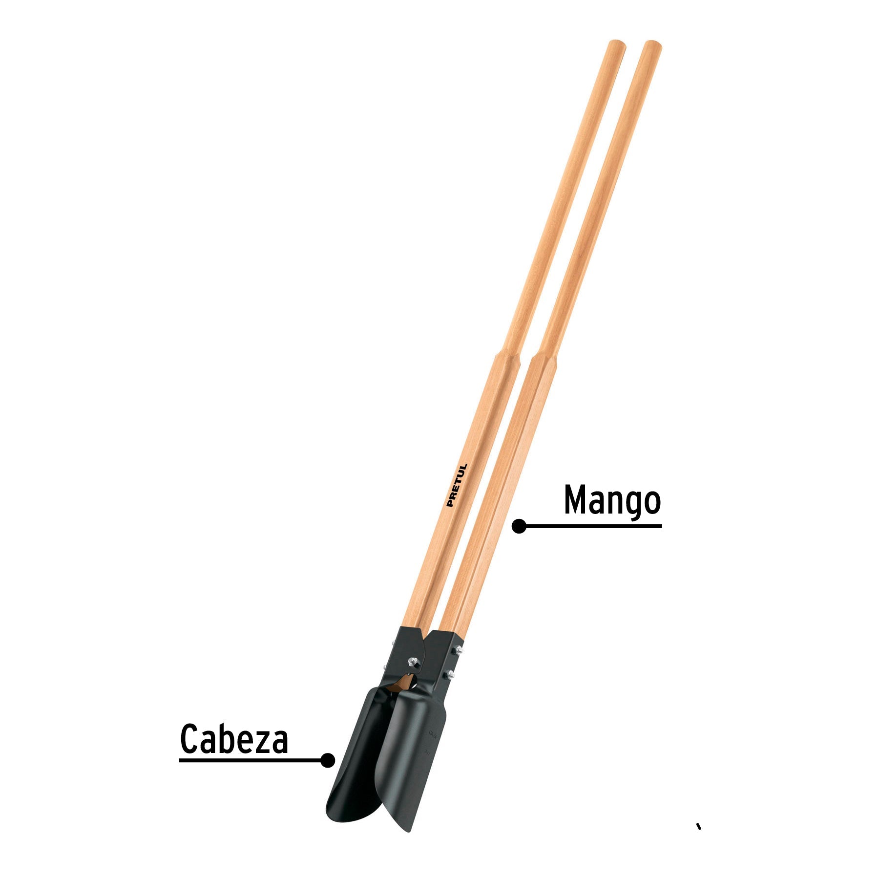 Cavador mangos de madera 48', Pretul | CA-34 | 22698