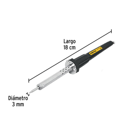 Cautín 30 W tipo lápiz para trabajo ligero, Pretul | CAU-30P2 | 22806