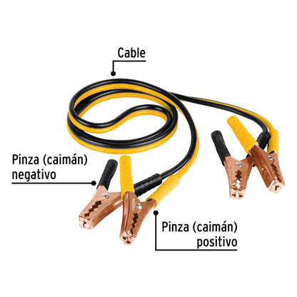 Cables pasa corriente 2 m, 125 A, 10 AWG, Pretul | CAP-2010P | 22807