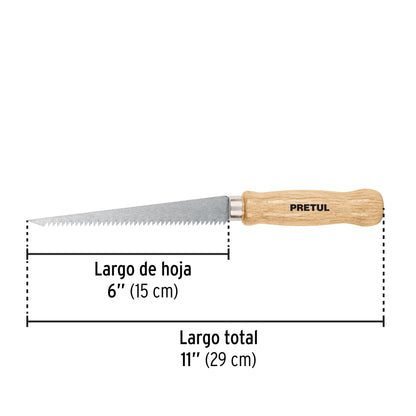 Serrucho de 6' para plafón y muros de yeso, Pretul | STR-6 | 22934