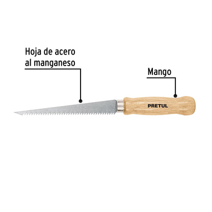 Serrucho de 6' para plafón y muros de yeso, Pretul | STR-6 | 22934