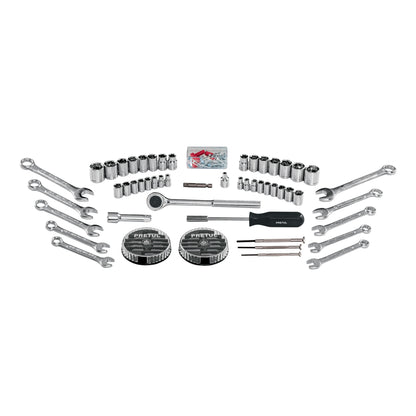 Juego de 71 herramientas 1/4' y 3/8' para mecánico, Pretul | SET-100 | 22980