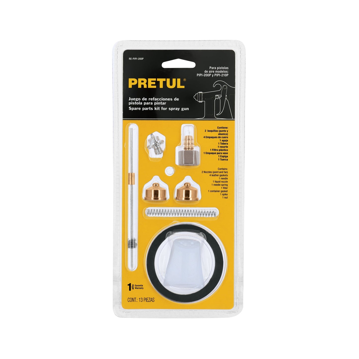 Repuestos de pistolas para pintar, PIPI-26 y PIPI-27, Truper | RE-PIPI-200P | 23111