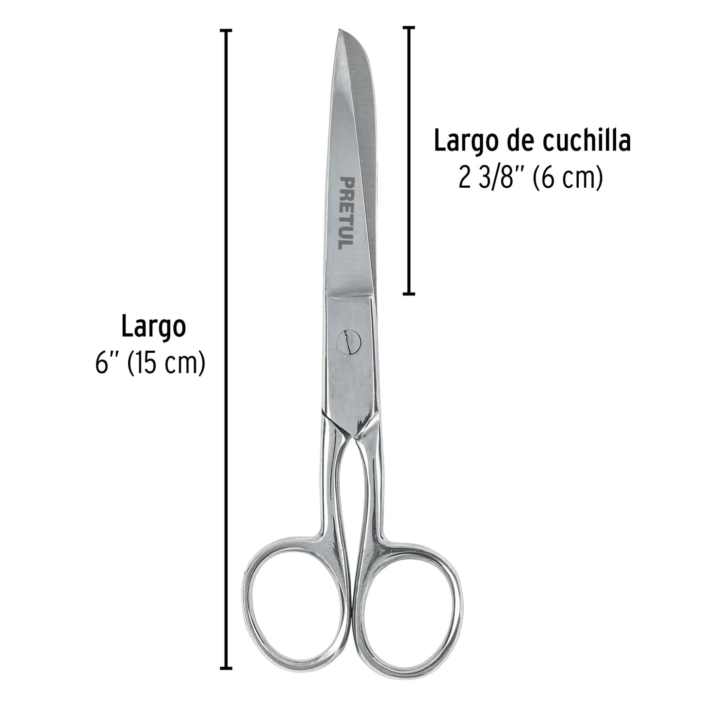 Tijera 6' de acero inoxidable para costura, PRETUL | TP-8642-6 | 23154
