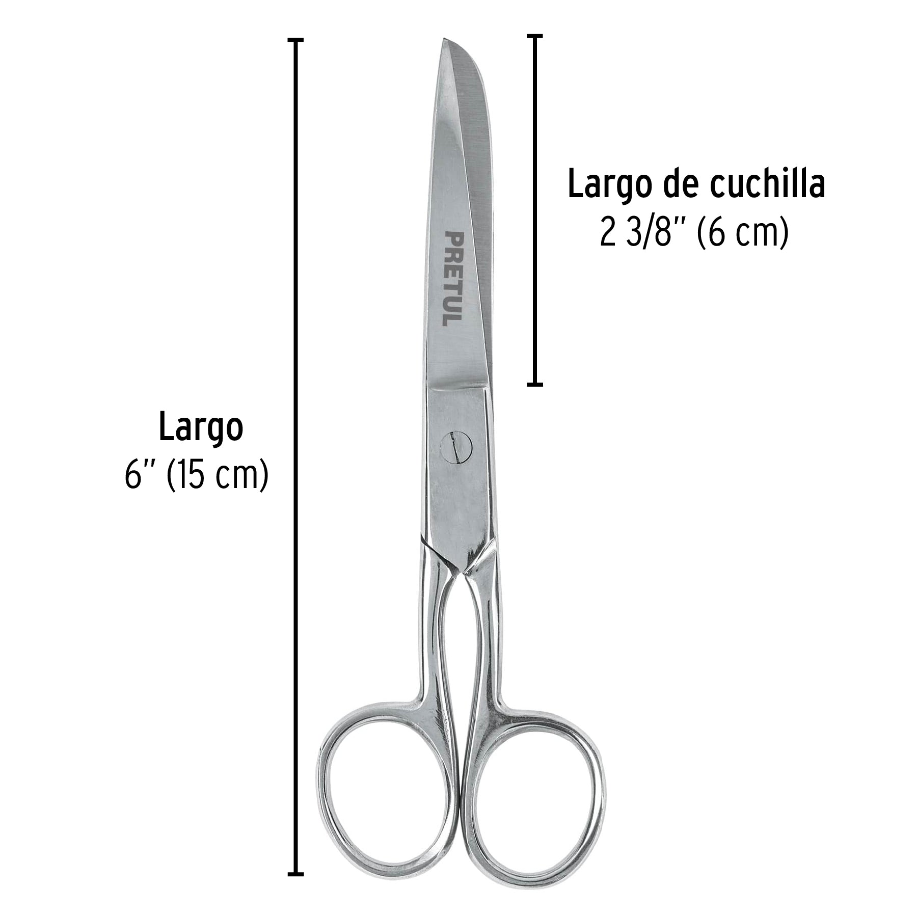 Tijera 6' de acero inoxidable para costura, PRETUL | TP-8642-6 | 23154
