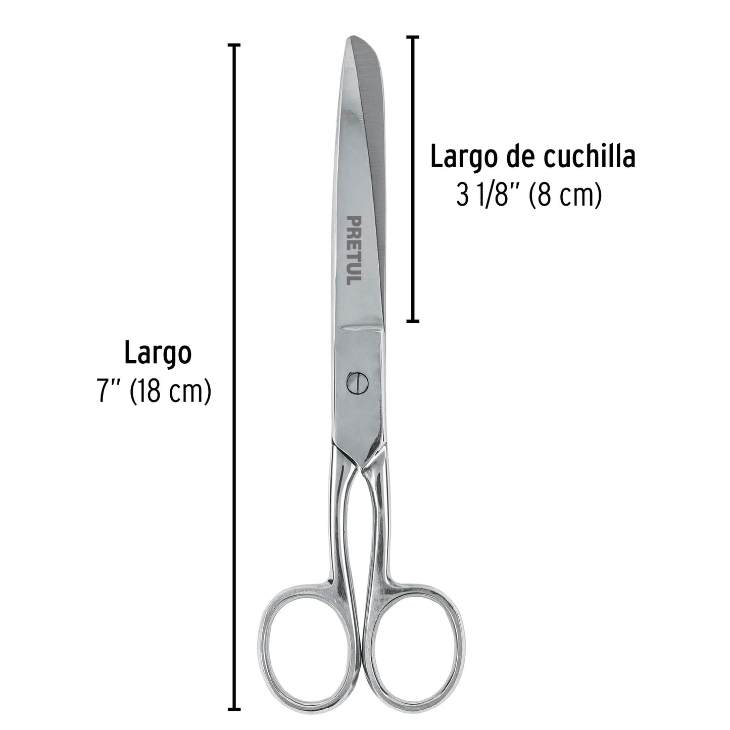 Tijera 7' de acero inoxidable para costura, PRETUL | TP-8642-7 | 23156
