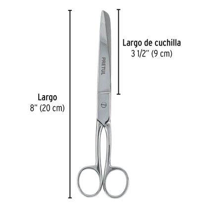 Tijera 8' de acero inoxidable para costura , PRETUL | TP-8642-8 | 23158