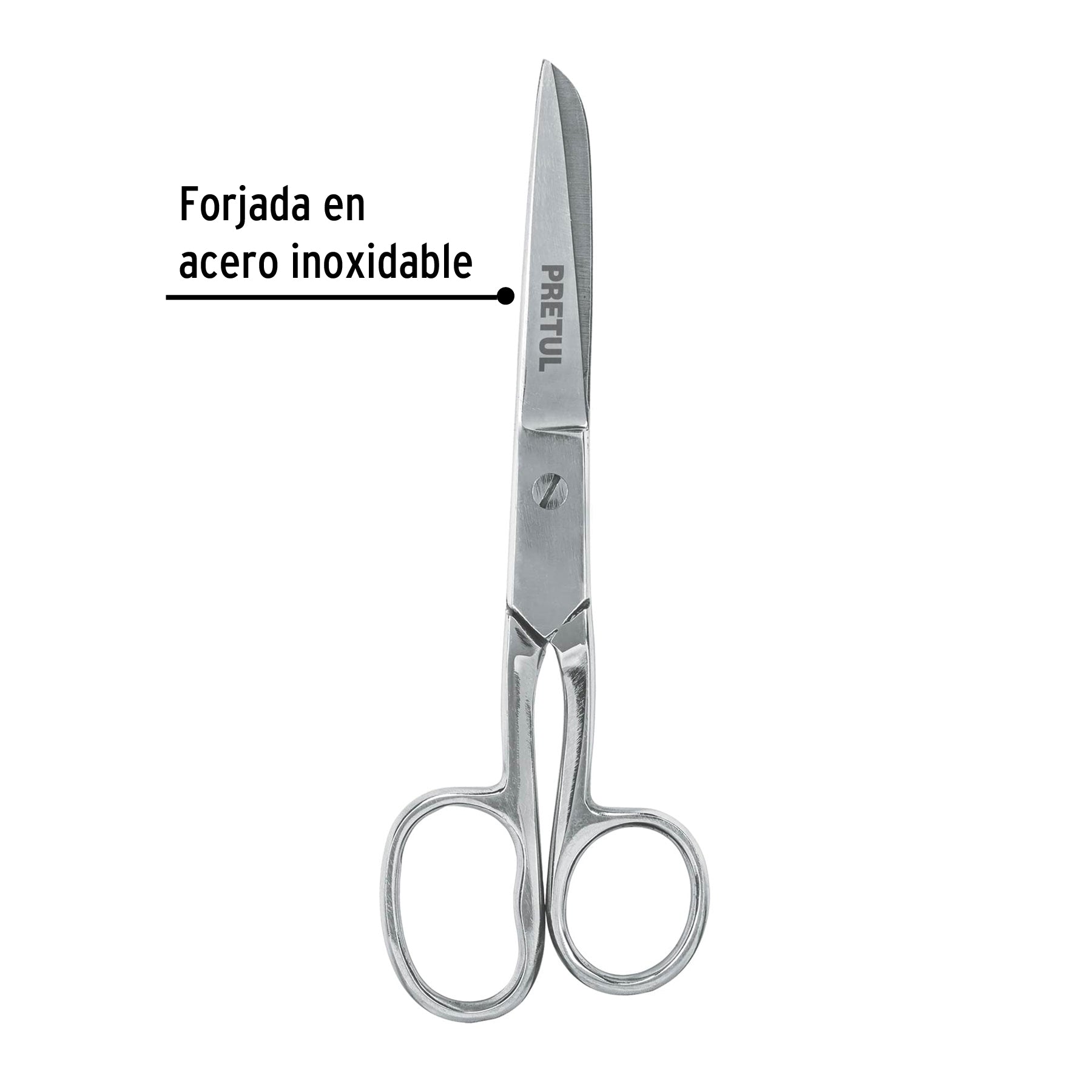 Tijera 6' ojo grande acero inoxidable para costura, PRETUL | TP-8341-6 | 23160