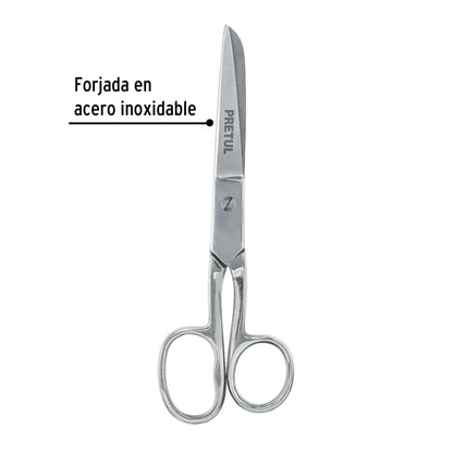 Tijera 6' ojo grande acero inoxidable para costura, PRETUL | TP-8341-6 | 23160