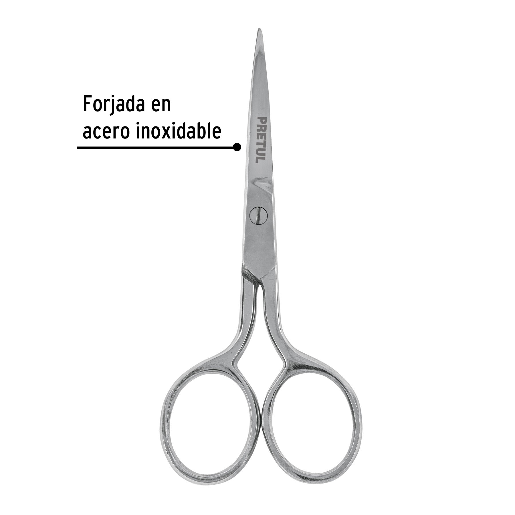 Tijera 4' de acero inoxidable para bordar, PRETUL | TP-8375-4 | 23176