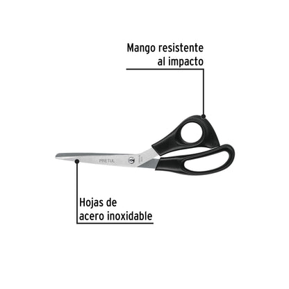 Tijera 8' de acero inoxidable para casa y oficina, PRETUL | TINOX-8C | 23185