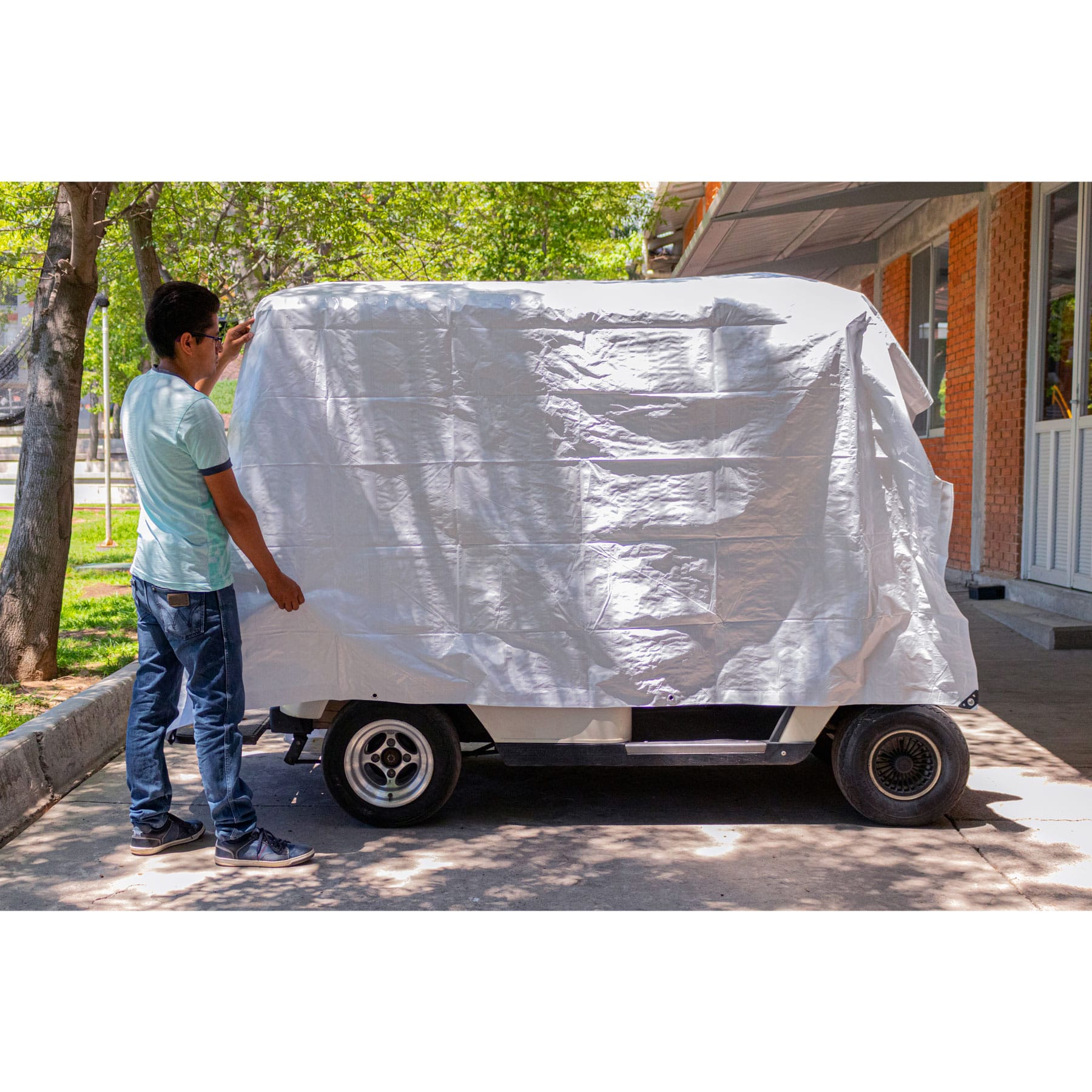 Lona de polietileno 3 x 4 m, blanca, 110 g/m2, PRETUL | LP-34B | 23772