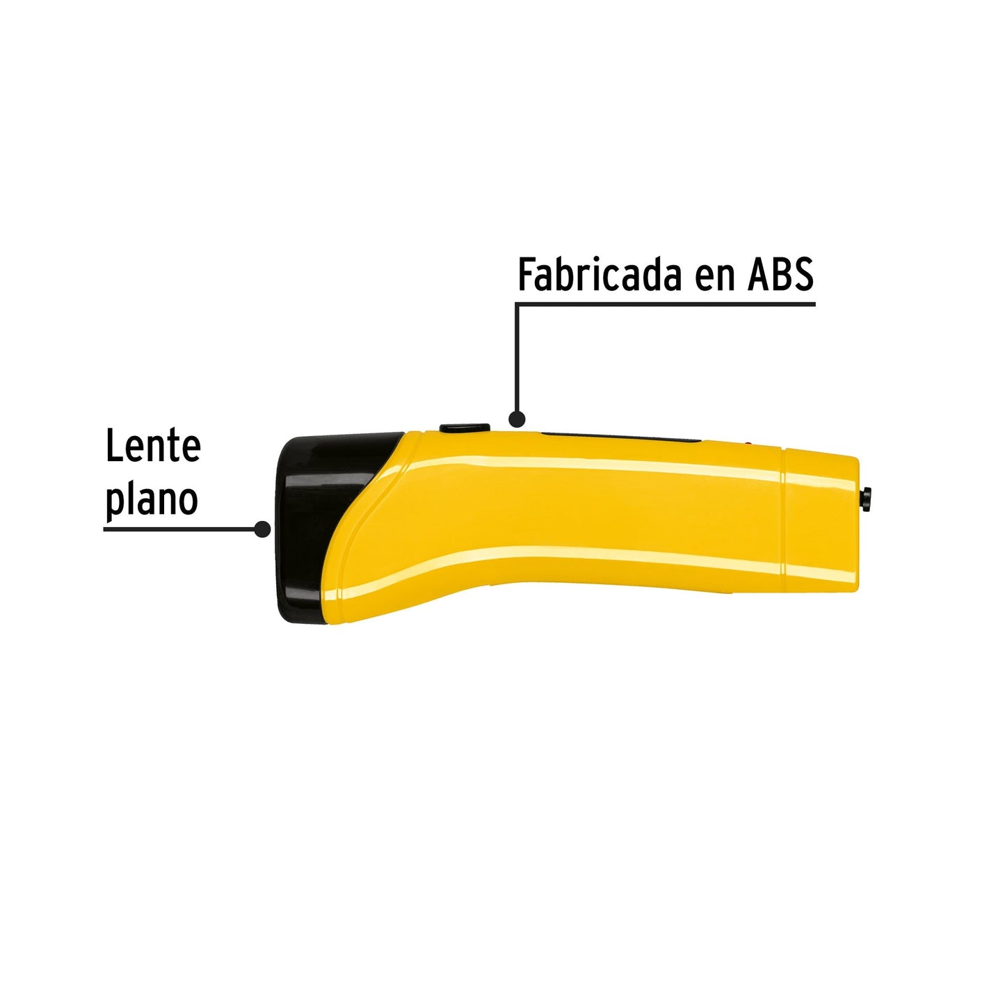 Linterna plástica de LED, 50 lm, recargable, PRETUL | LILE-3P | 24050