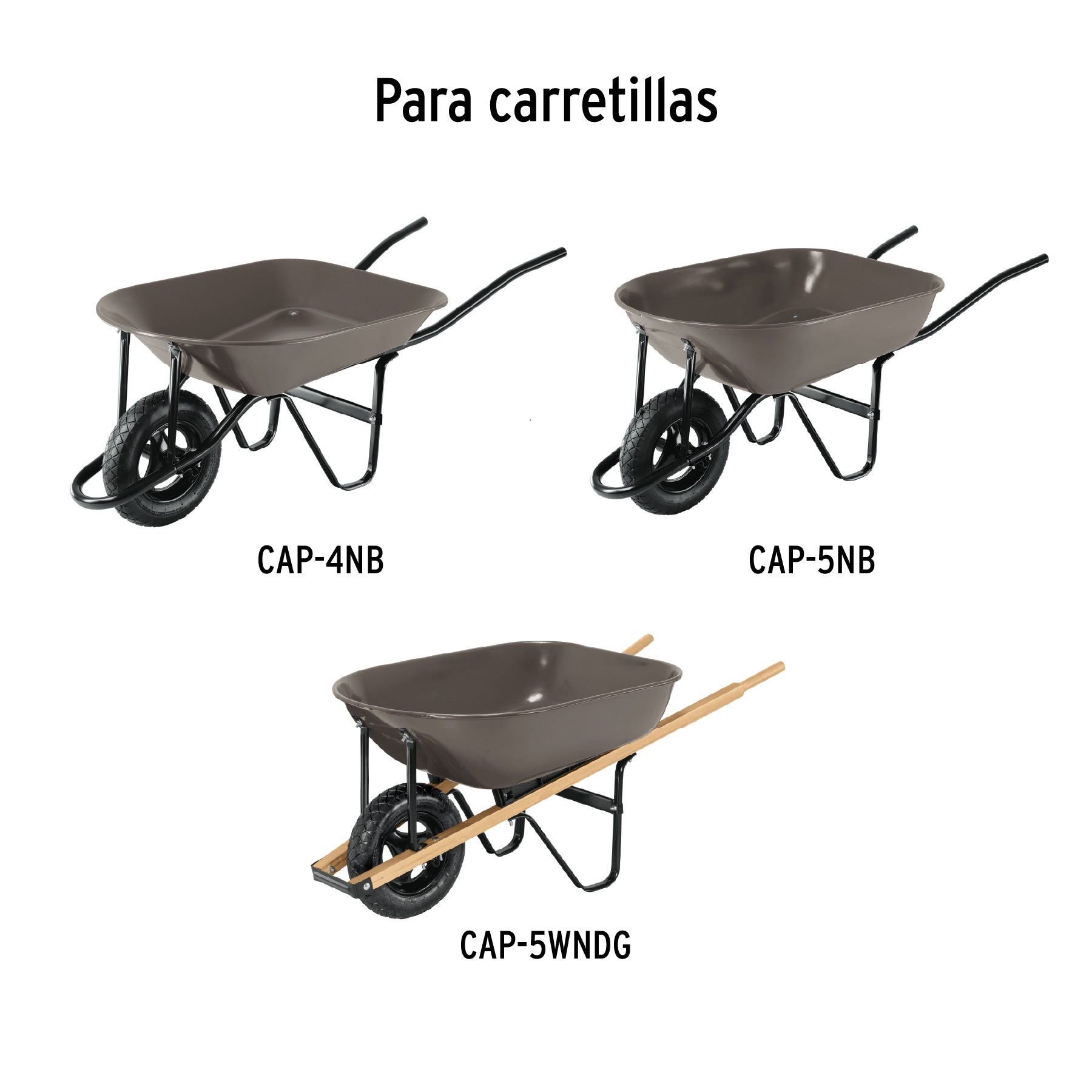 Llanta completa neumática 14', incluye eje y baleros, Pretul | RN-P | 25006