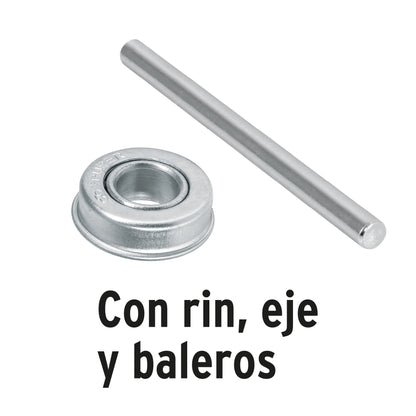 Llanta completa neumática 14', incluye eje y baleros, Pretul | RN-P | 25006