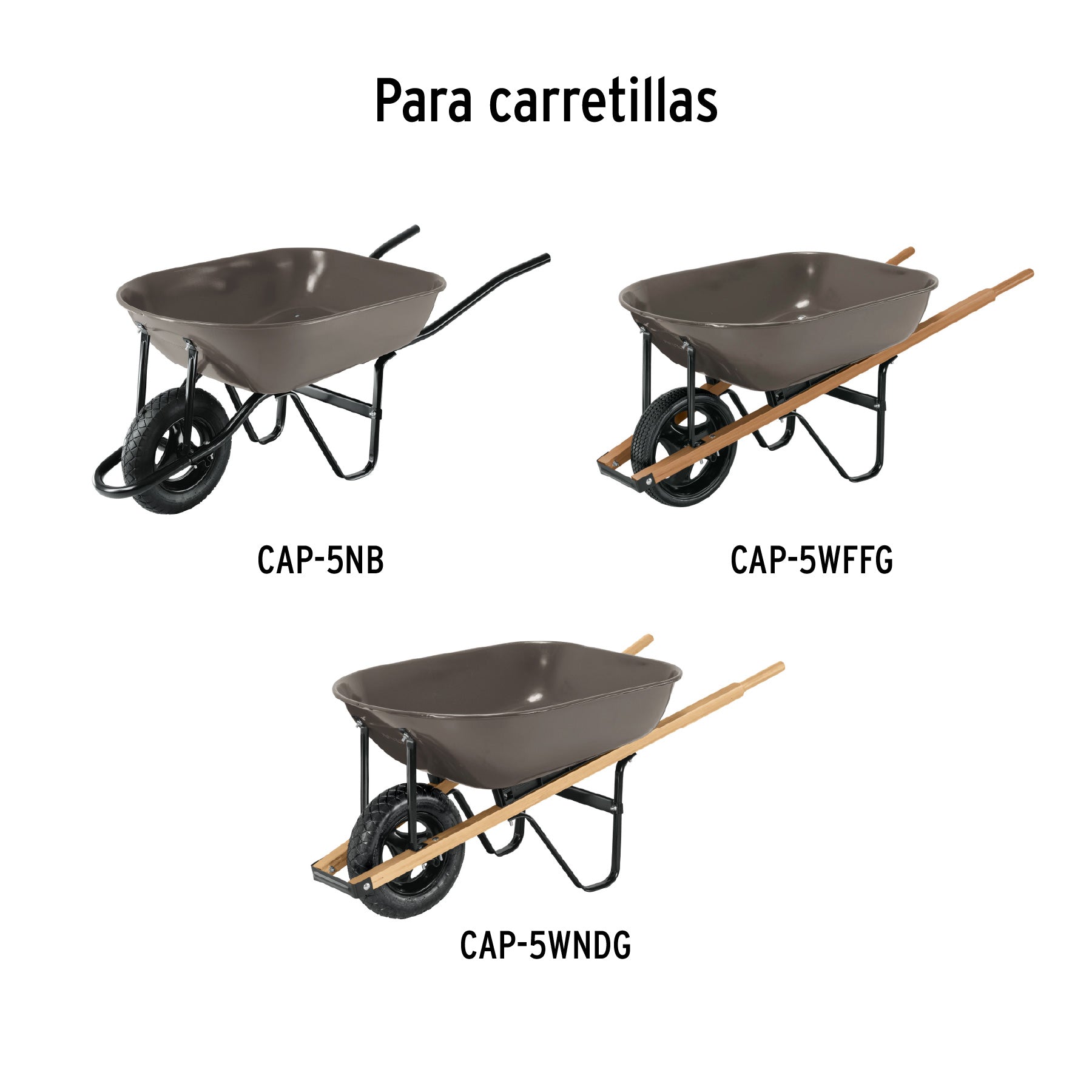 Concha para carretilla CAP-5NB, PRETUL | CO-5P | 25010