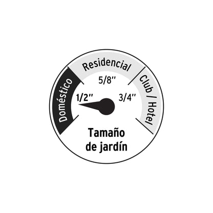 Manguera azul 1/2' 3 capas 15 m conexiones plásticas, PRETUL | MAN-15X1/2PA | 25032