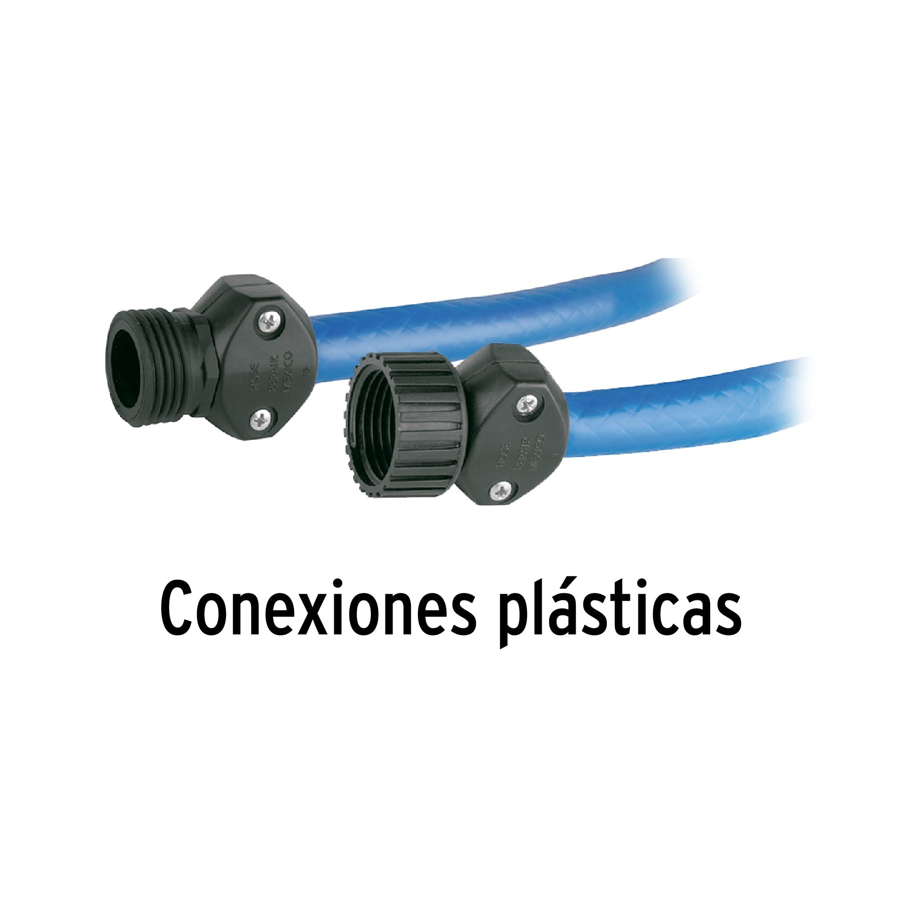 Manguera azul 1/2' 3 capas 15 m conexiones plásticas, PRETUL | MAN-15X1/2PA | 25032